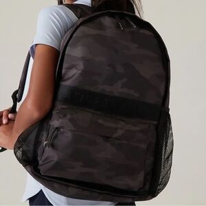 Athleta Girl Dream Crazy Big Limitless Backpack School Gray Camo